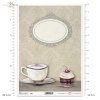 filiżanki, filiżanka, kawa, ciastko, owal, dekor, ornament, tło. Autorka grafik: Magda Stanczew, R868, cups, cup, coffee, cake, oval, decor, ornament, background, Tassen, Becher, Kaffee, Kuchen, Oval, Dekor, Ornament, taza, café, pastel, oval, decoración,